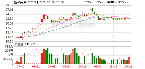 盛和资源：2024年锆英砂产量为36865.73吨